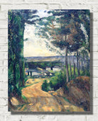 Paul Cézanne Print, Road leading to the lake (1880)