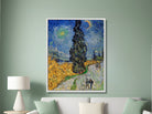 Vincent van Gogh Print, Road with Cypress and Star