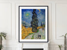 Vincent van Gogh Print, Road with Cypress and Star