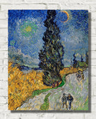 Vincent van Gogh Print, Road with Cypress and Star