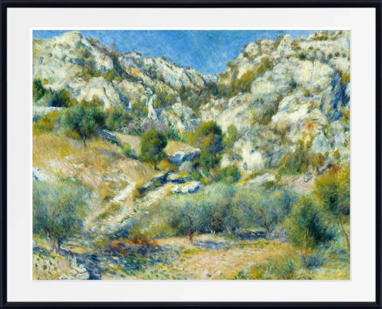 Renoir Print, Rocky Crags at L’Estaque (1882)