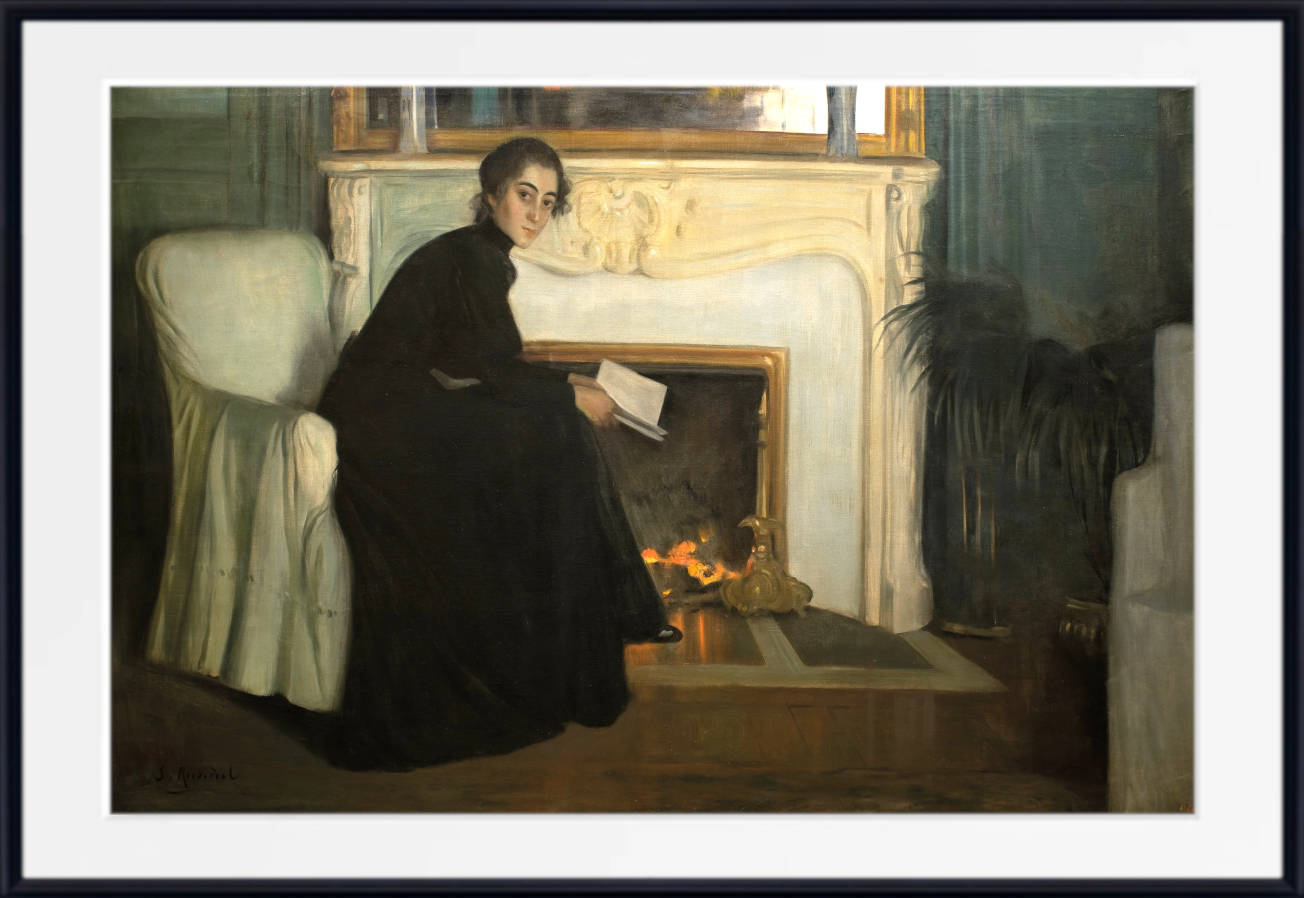 Santiago Rusinol Print, Romantic Novel (1894)