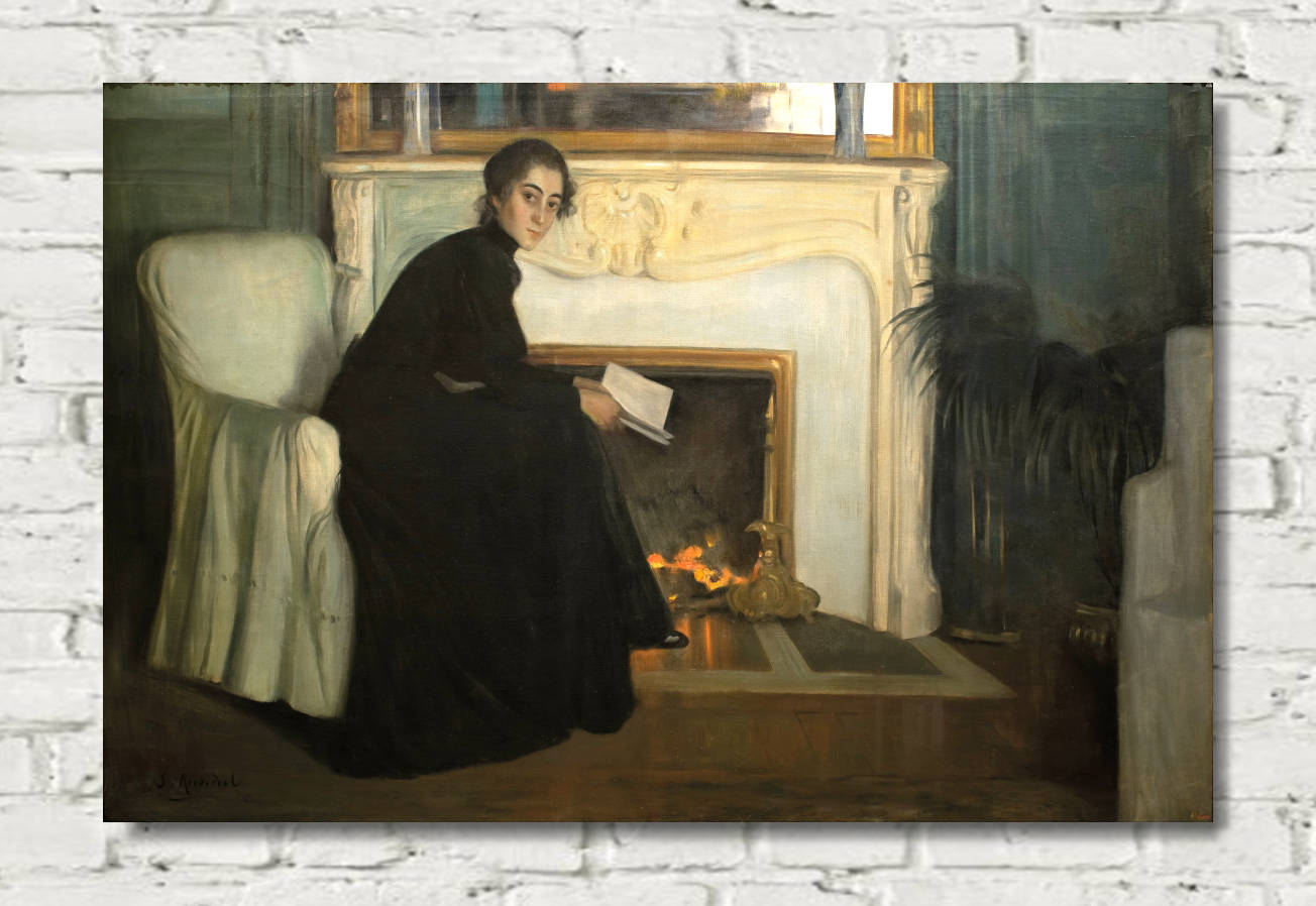 Santiago Rusinol Print, Romantic Novel (1894)