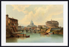 Karl Kaufmann Print, Rome, View Of Castel Sant’angelo