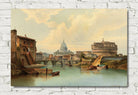 Karl Kaufmann Print, Rome, View Of Castel Sant’angelo