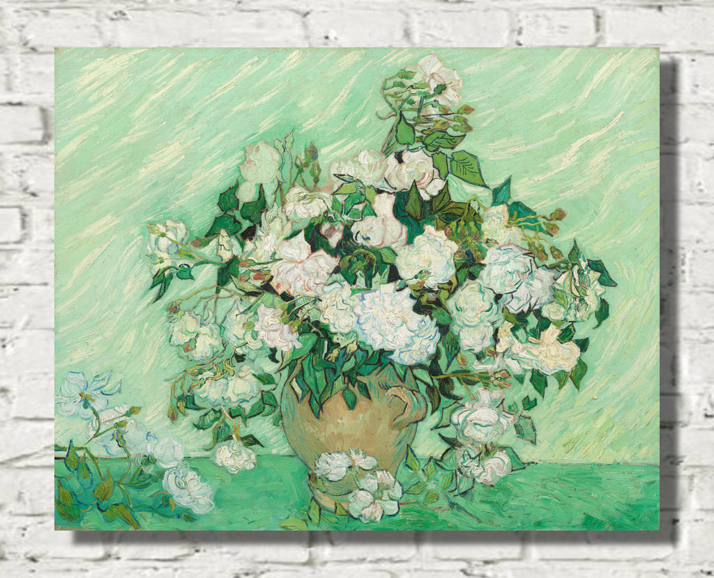 Roses (1890) by Vincent van Gogh