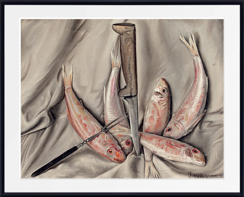 Red Mullets, Rougets poissons d’avril (1932) by Francois Barraud