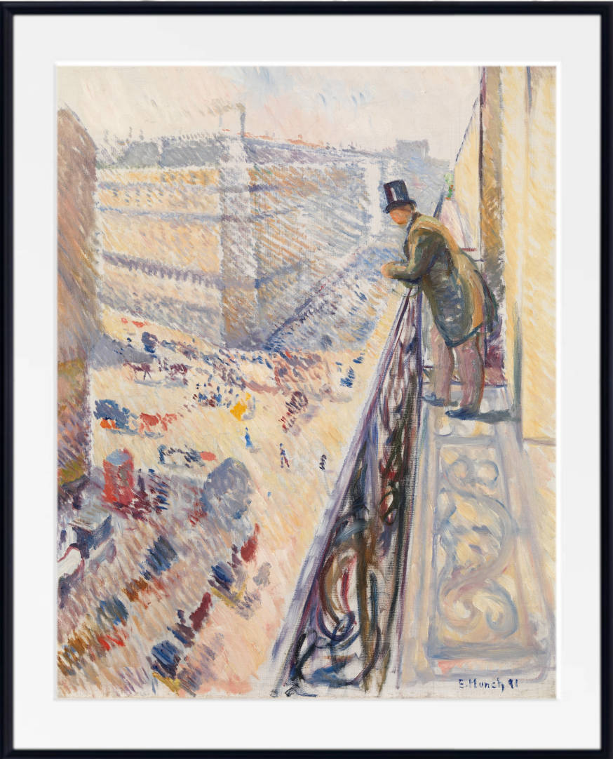 Edvard Munch Fine Art Print, Rue Lafayette