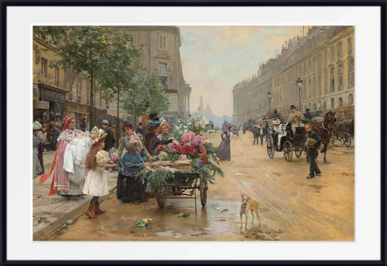 Louis Marie De Schryver Print, Rue Royale, Paris (1898)