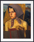 Boris Grigoriev Print, Russian Peasant Girl (1924)