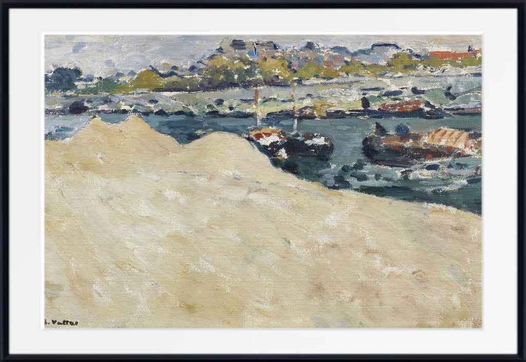 Sand pits on the banks of the Seine in Paris (1890) by Louis Valtat