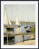 Gustave Caillebotte Fine Art Print : Sailing Boats at Argenteuil