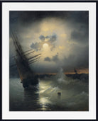 Ivan Aivazovsky Fine Art Print, Sailing Ship by Moonlight