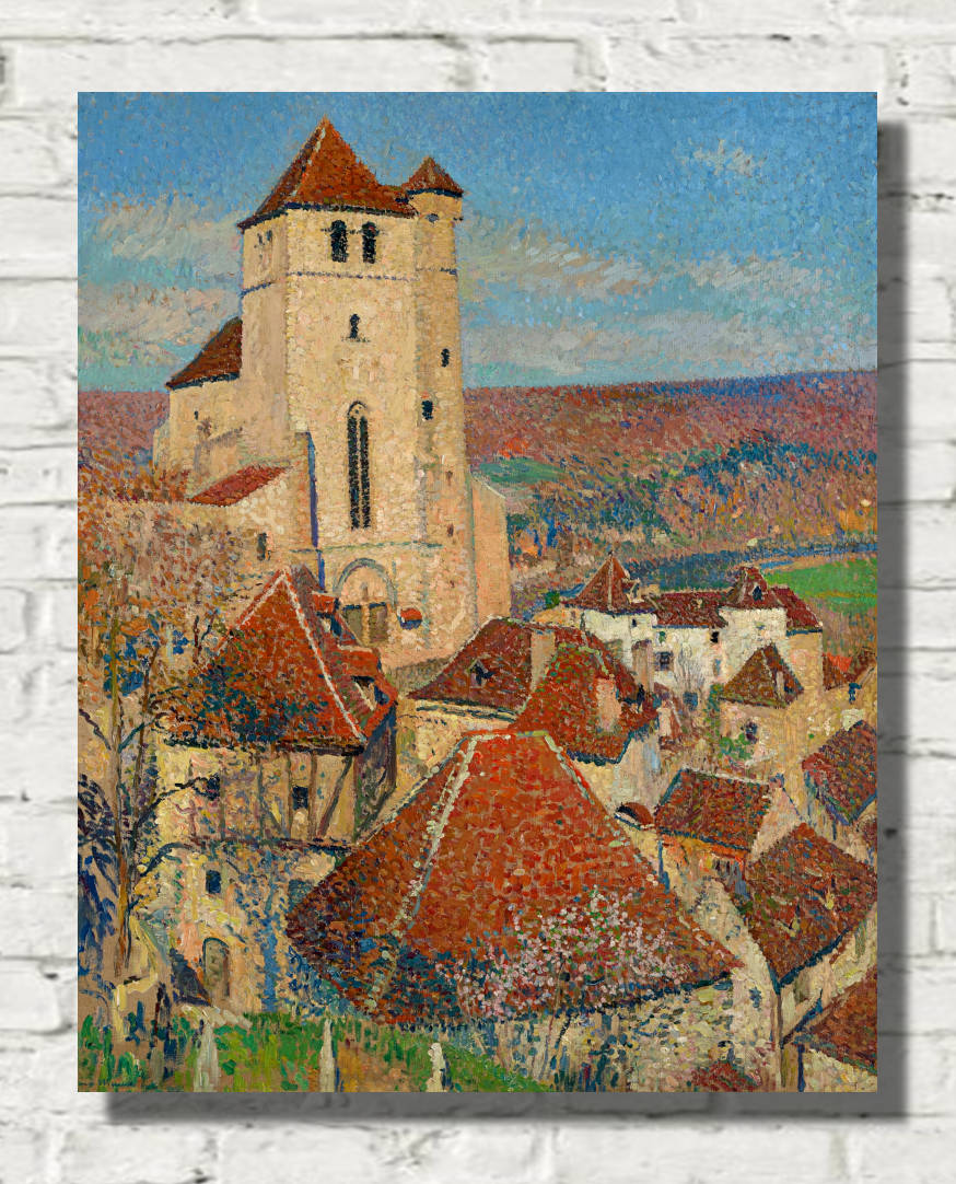 Henri Martin Print, Saint-Cirq Lapopie (1926)