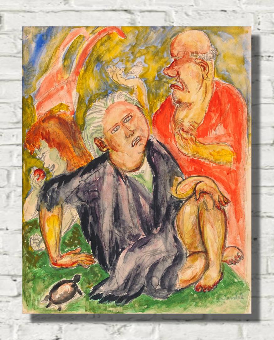 Nils Dardel Print : Samtal (Conversation)