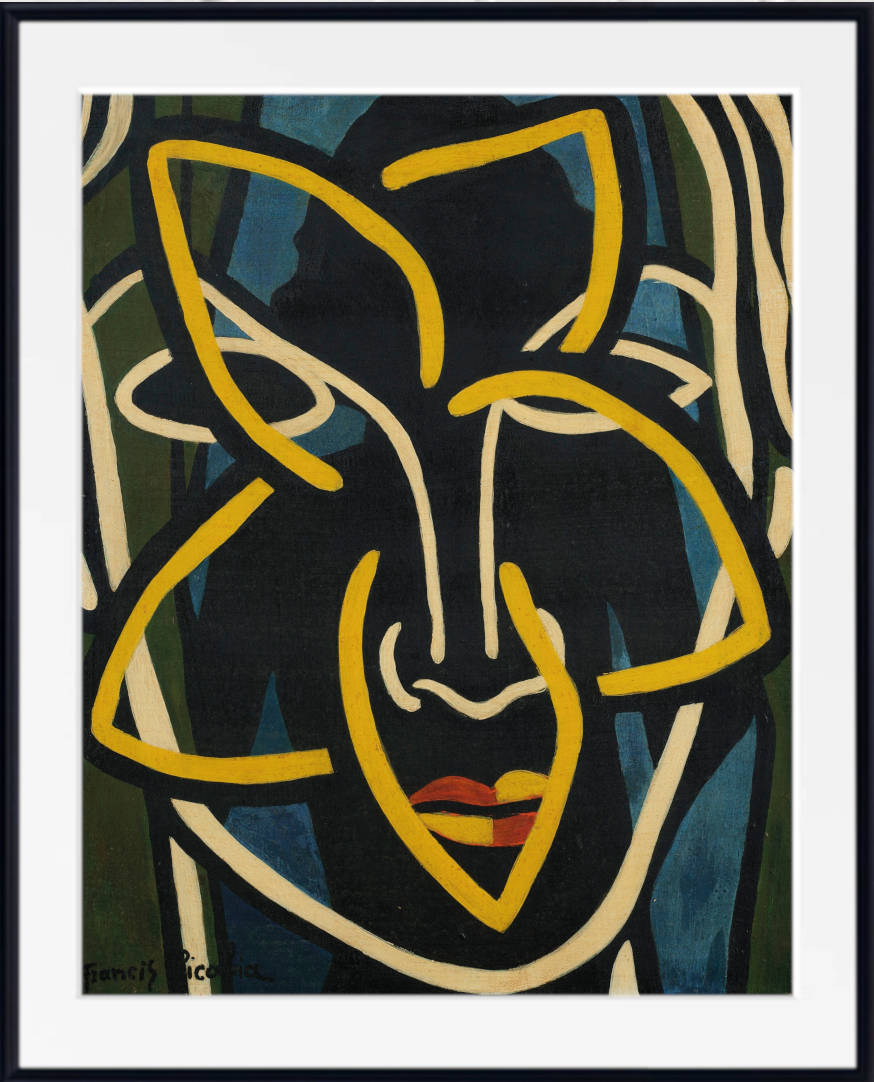 Francis Picabia Print, Untitled Abstract Figure (1939)