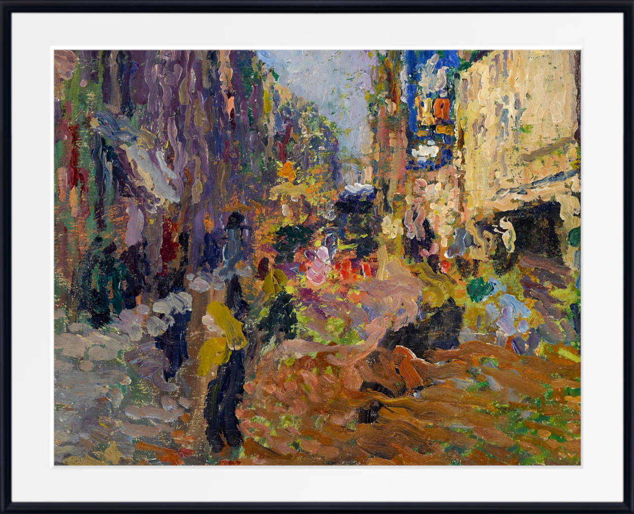 Henri Martin Print, Street Scene