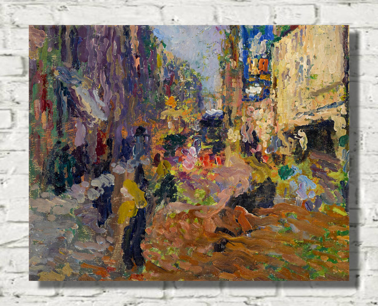 Henri Martin Print, Street Scene