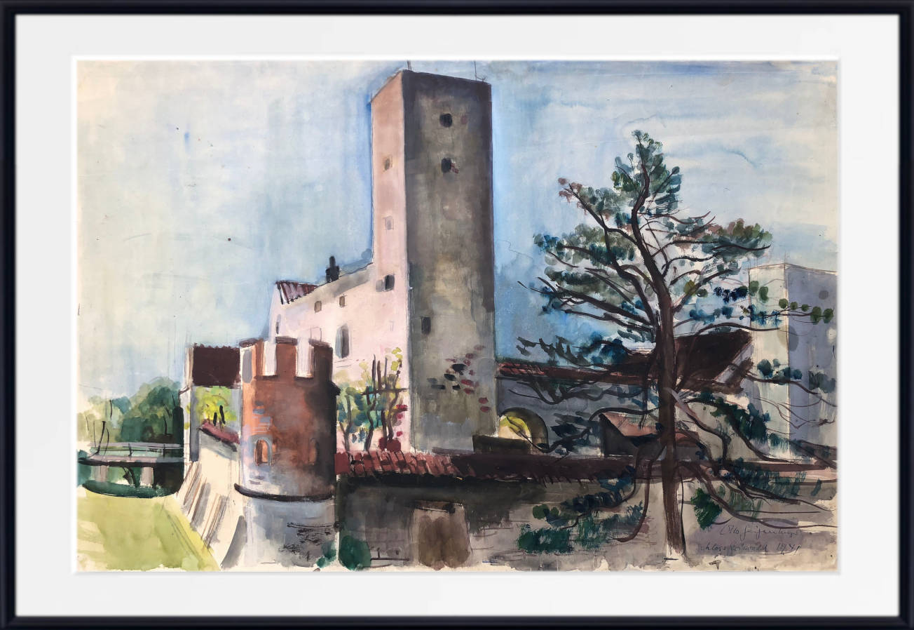 Otto Geigenberger Print, Grünwald Castle near Munich (1941)