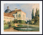 Marie Egner Print, Castle park with fountains