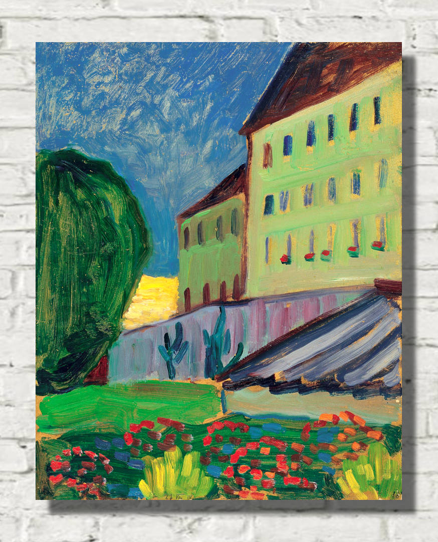 Gabriele Münter Print, Schools, Murnau (1908)