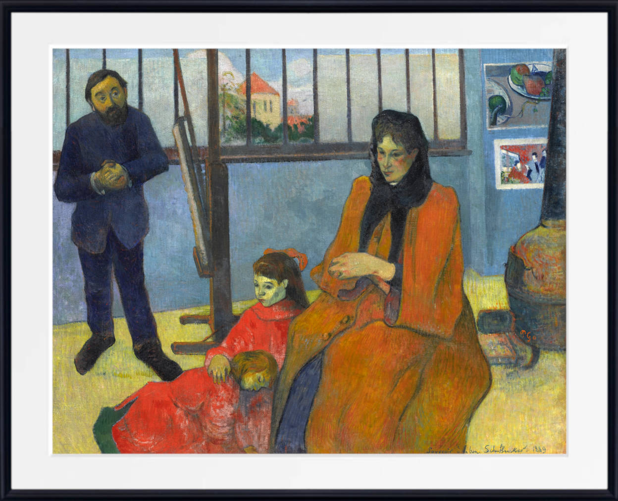 Paul Gauguin Print : Schuffenecker’s Studio (1889)