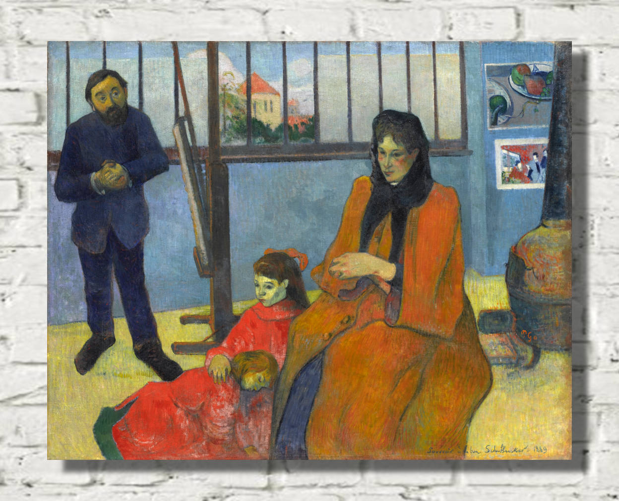 Paul Gauguin Print : Schuffenecker’s Studio (1889)