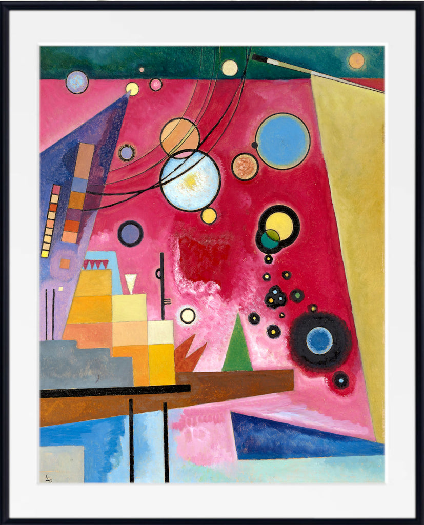 Wassily Kandinsky Abstract Fine Art Print, Schweres Rot