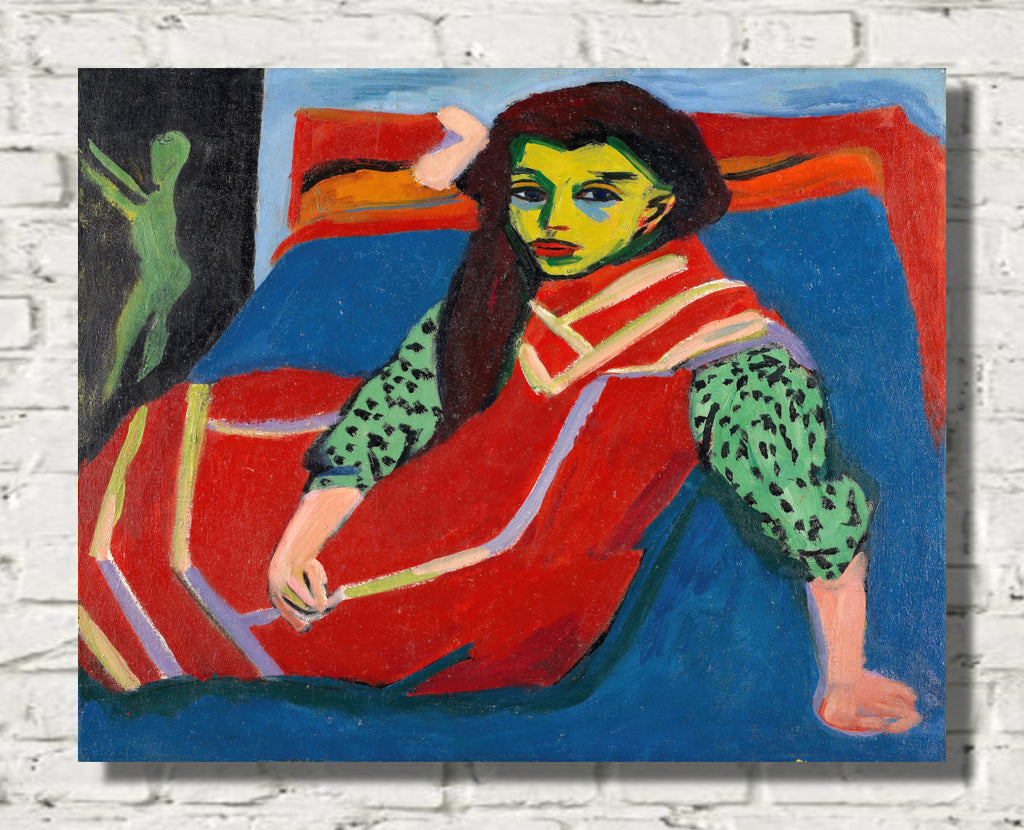 Seated Girl (Fränzi Fehrmann) by Ernst Ludwig Kirchner