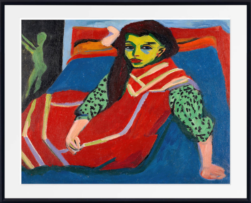 Seated Girl (Fränzi Fehrmann) by Ernst Ludwig Kirchner