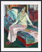 Edvard Munch Fine Art Print, Seated Model on the Couch (c1924)