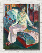 Edvard Munch Fine Art Print, Seated Model on the Couch (c1924)