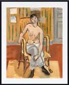 Henri Matisse Print, Seated Nude in a Tan Room (1918)