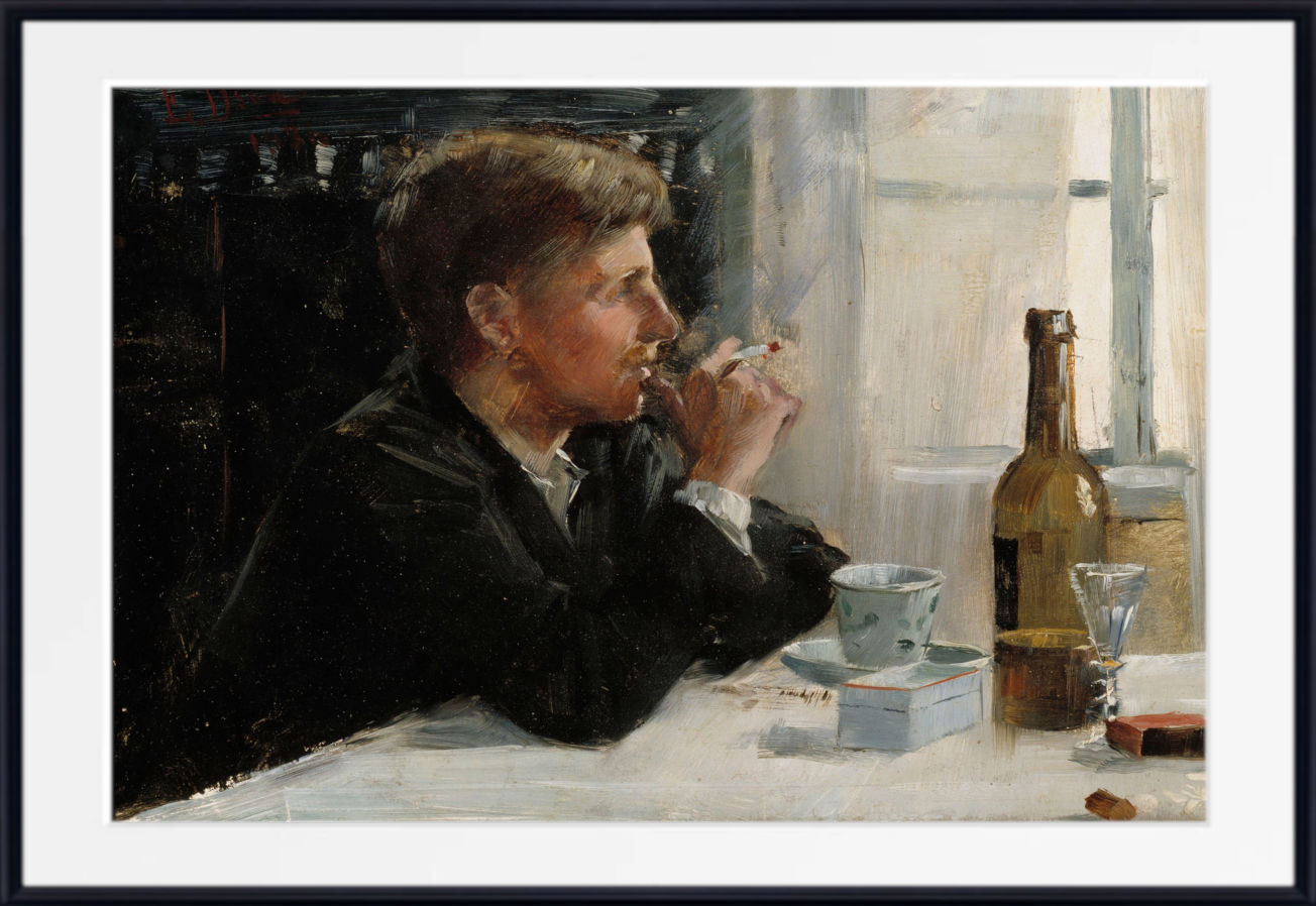 Elin Danielson-Gambogi Fine Art Print: Seated Man at the Table