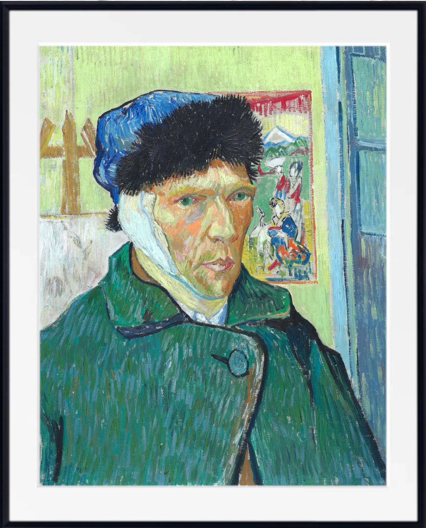 Vincent Van Gogh Fine Art Print, Self Portrait with Bandaged Ear