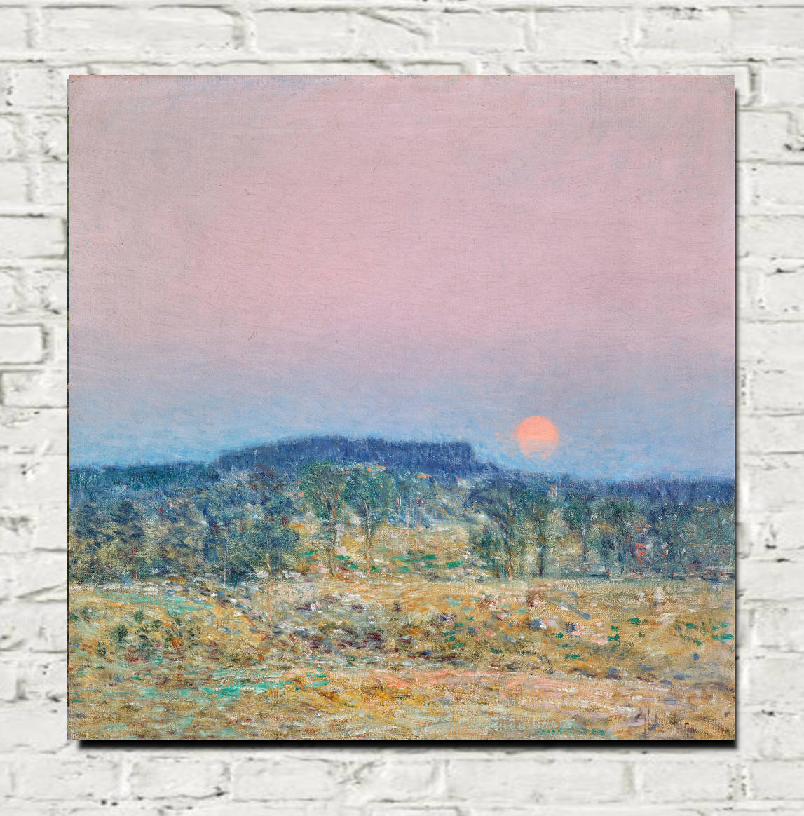 Frederick Childe Hassam Print : September Moonrise (1900)