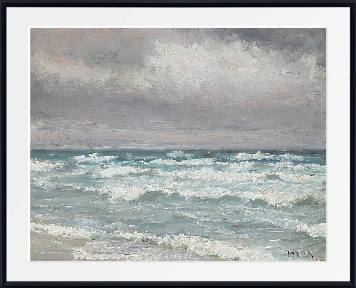 Michael Ancher Print, Skagen seascape (1918)