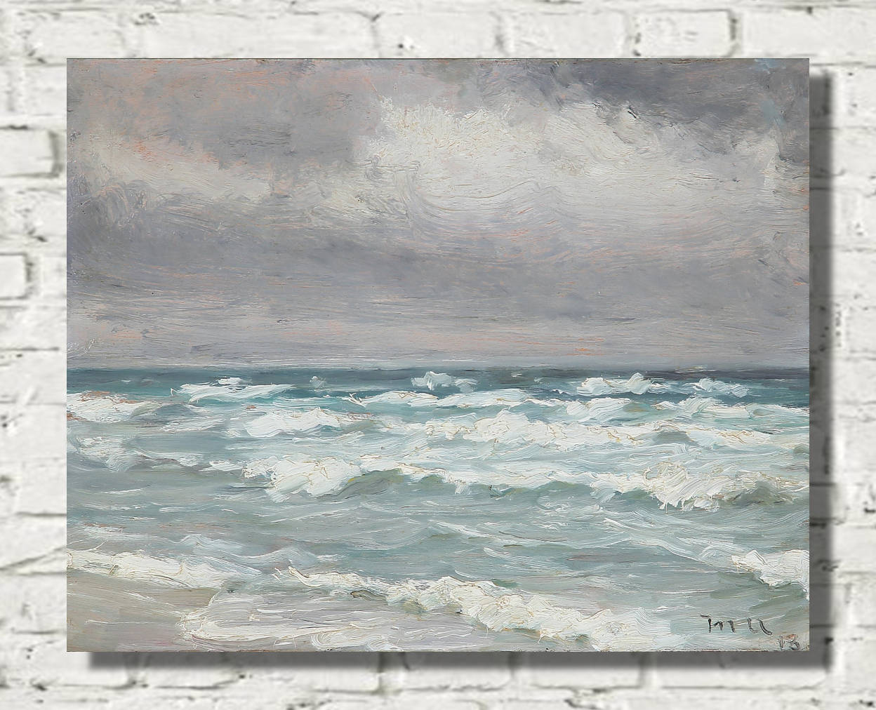 Michael Ancher Print, Skagen seascape (1918)