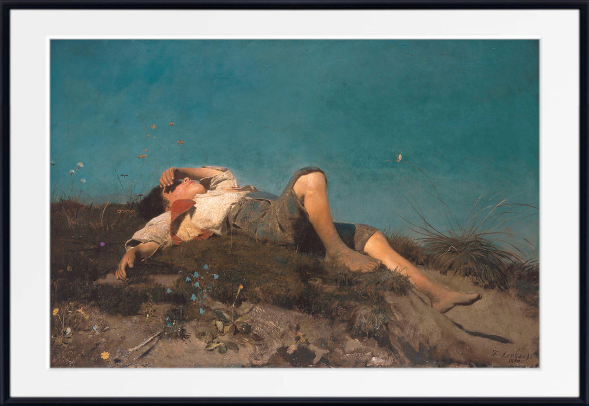 Franz von Lenbach Fine Art Print, Shepherd Boy