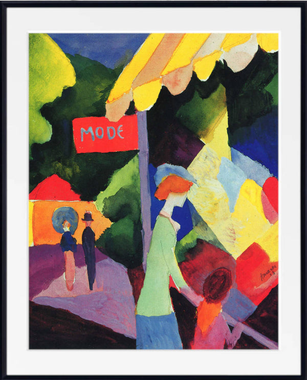 August Macke Print, Shop Window