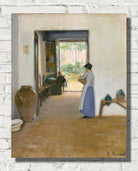 Santiago Rusinol Print, Interior with Large vase