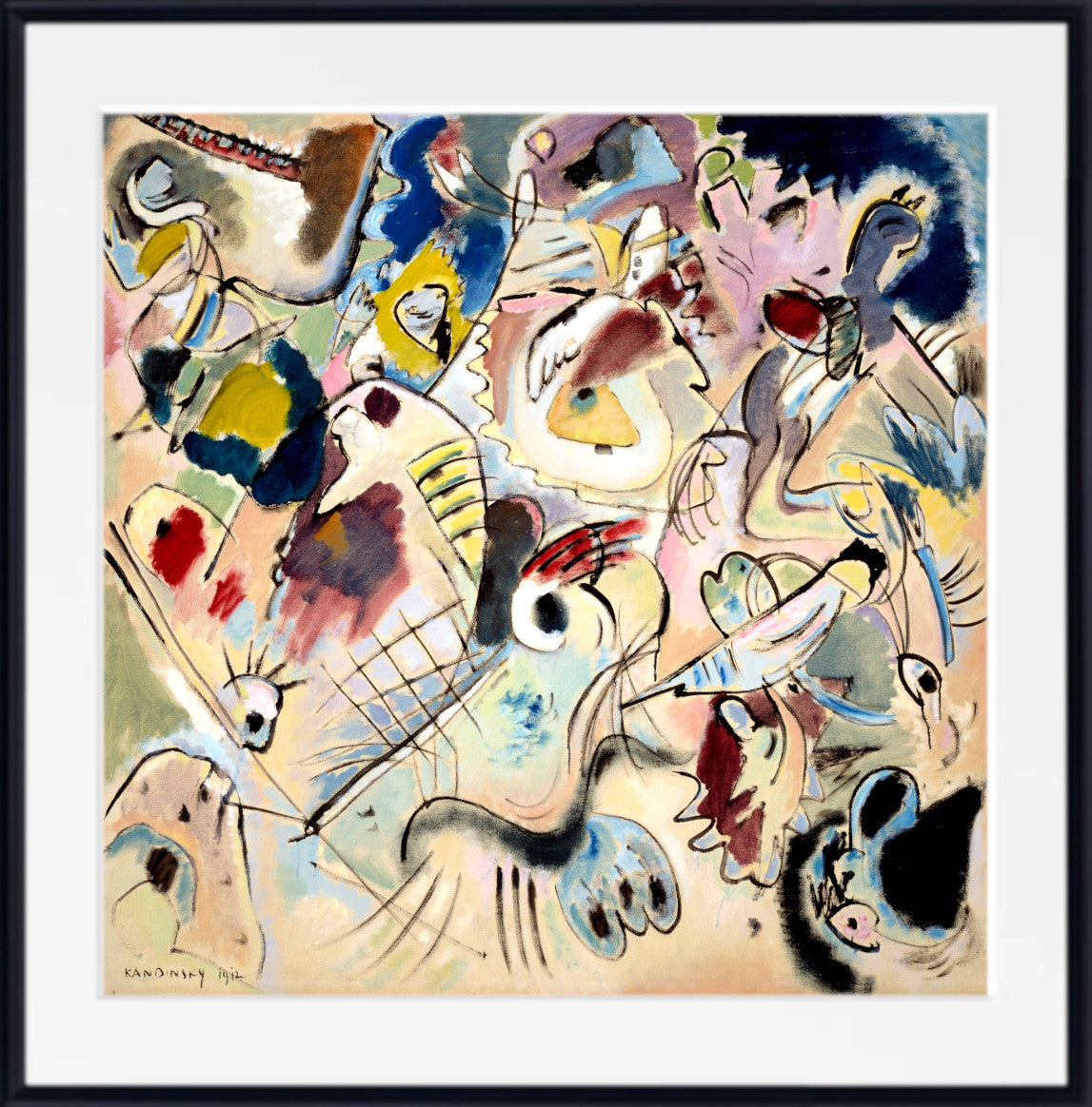 Wassily Kandinsky Fine Art Print, Abstract Sketch 160A