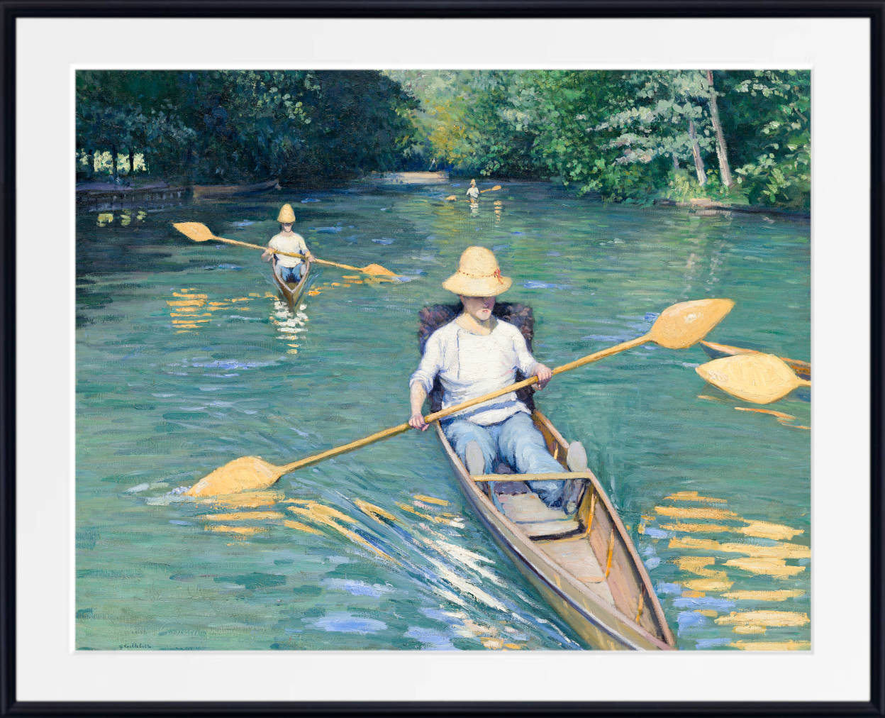 Gustave Caillebotte Fine Art Print : Skiffs