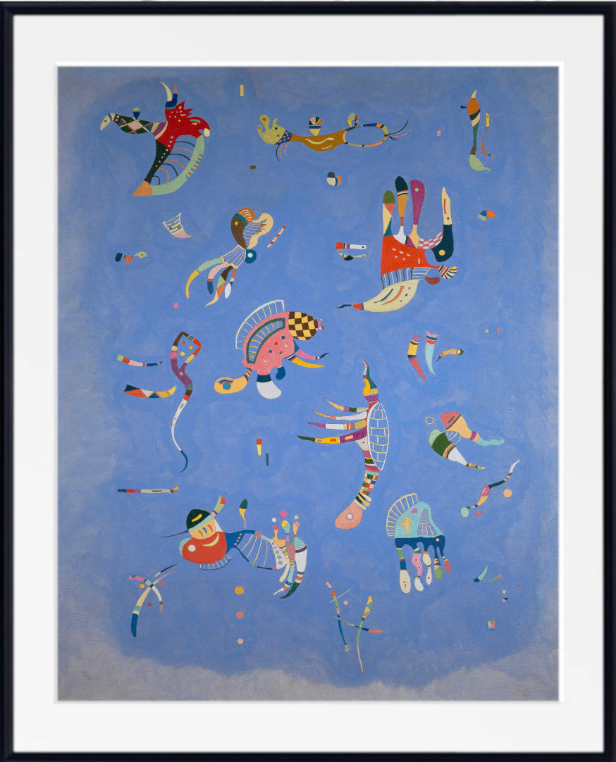 Sky Blue, Wassily Kandinsky Abstract Fine Art Print