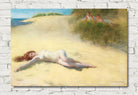 Pierre Carrier-Belleuse Print, Sleeping Nude On A Beach (1913)