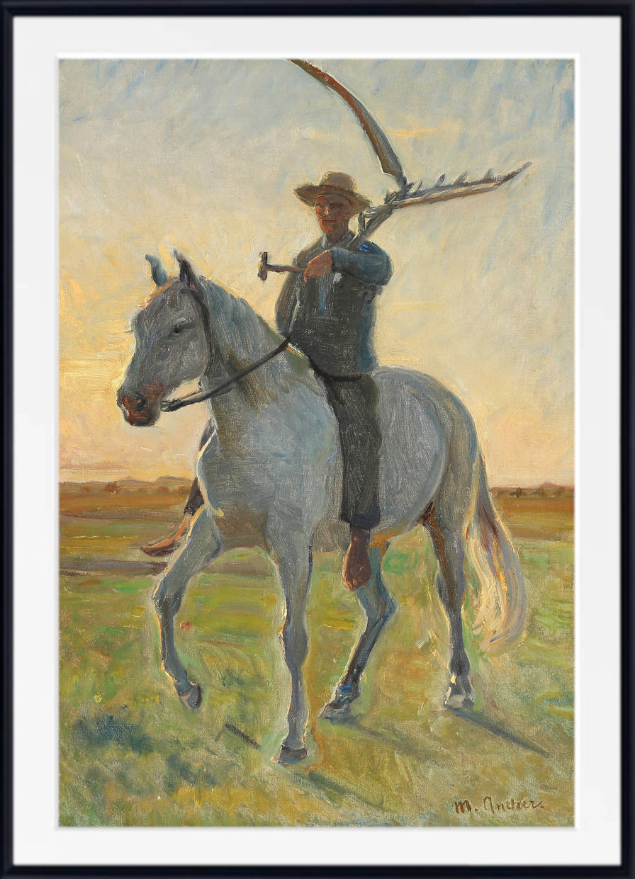 Michael Ancher Print, Søren 'the horseman