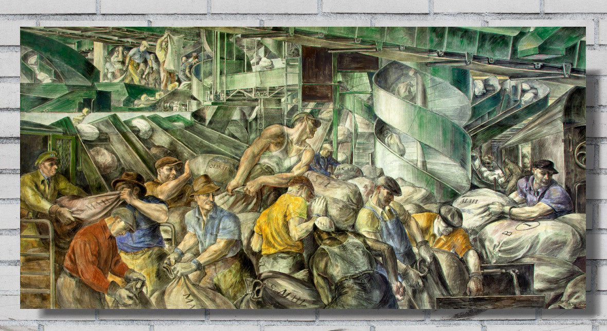 Reginald Marsh, Sorting the Mail