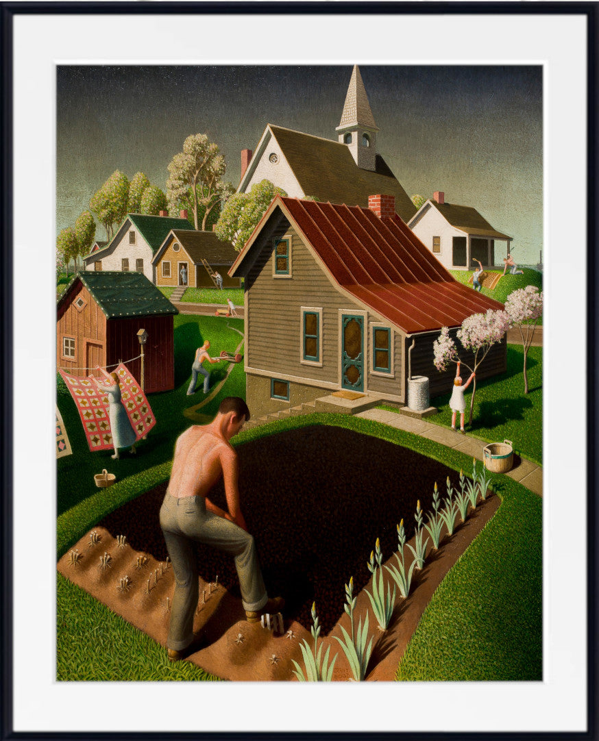 Spring in Town (1941), Grant Wood – GalleryThane