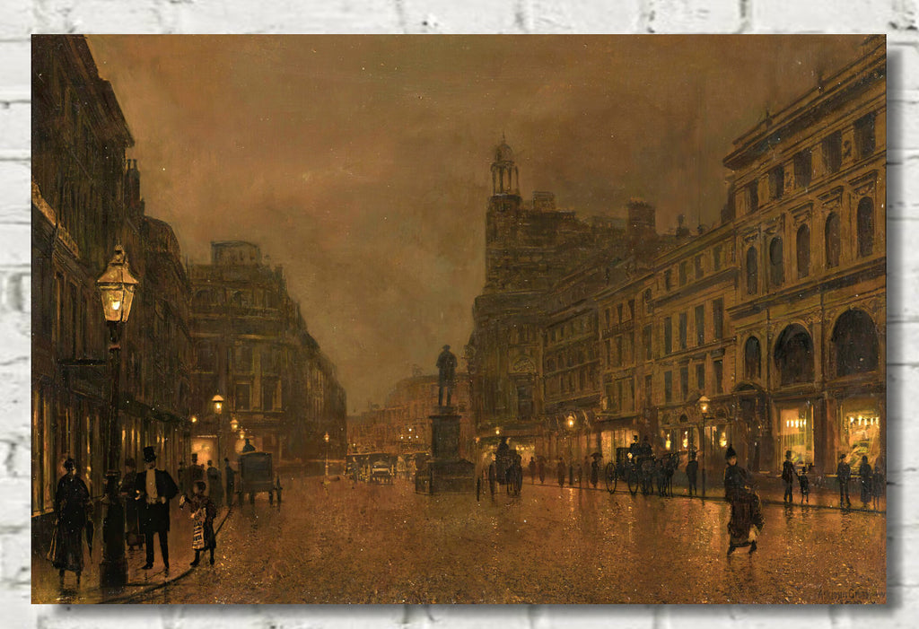 St Anne’s Square And Exchange, Manchester, John Atkinson Grimshaw