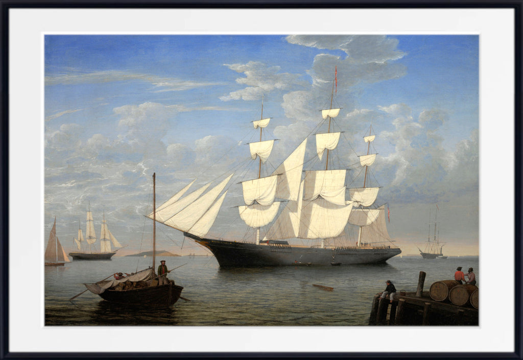 Starlight in Harbor (1855) by Fitz Henry Lane